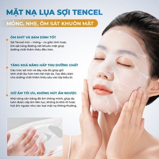 Mặt Nạ Lụa Trẻ Hoá Cấp Ẩm Da NARA Nhân Sâm Tổ Yến