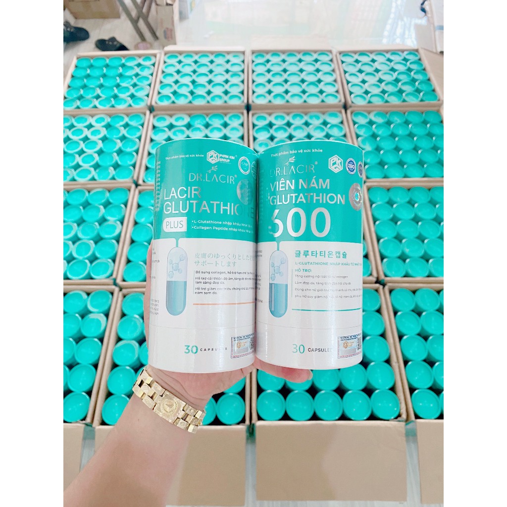 glutathione 600mg, glu 600 viên uống trắng da glutathione 600mg, glu 600 date mới