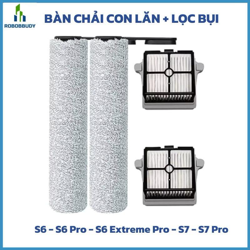 Bàn chải Con Lăn Lọc Bụi Tineco One S6 S6 Pro S6 Extreme Pro S7 S7 Pro