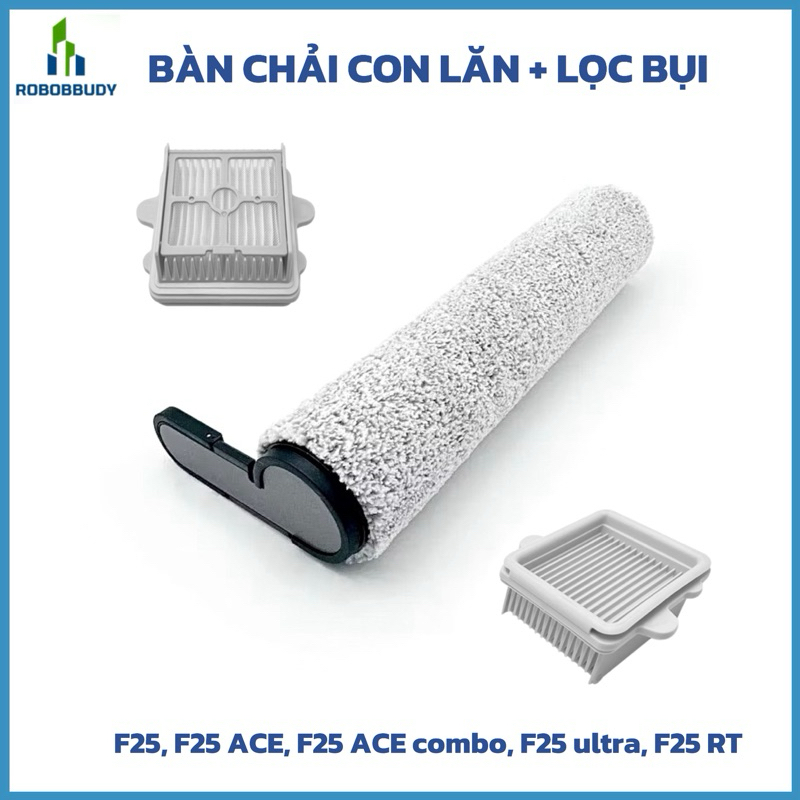 Bàn chải Con Lăn Lọc Bụi Roborock F25, F25 ACE, F25 ACE combo, F25 ultra, F25 RT