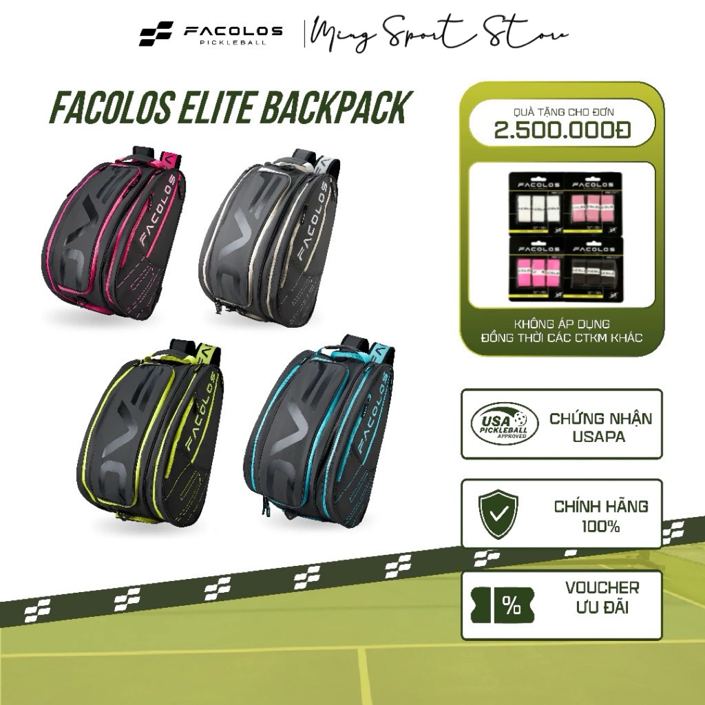 Balo Facolos Pickleball - BACKPACK ELITE FACOLOS