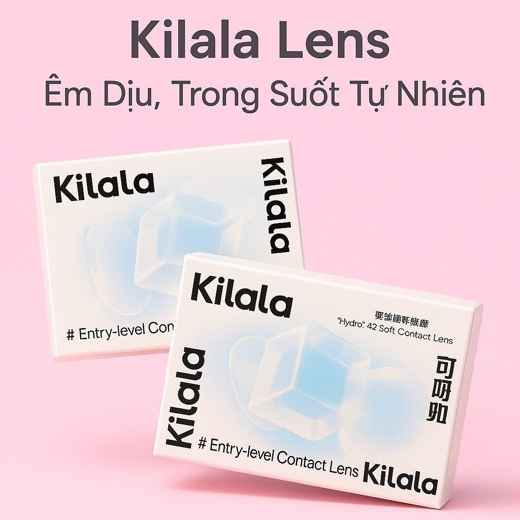 Kilala Entry-level Contact Lens – Lens Mềm Trong Suốt, Êm Dịu, Không Cộm, Phù Hợp Người Mới Dùng