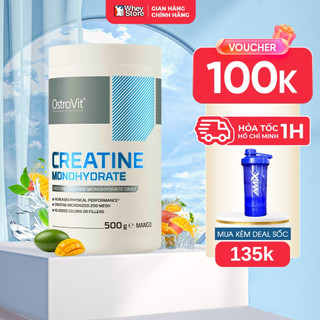  Ostrovit Creatine Monohydrate 500g creatine ostrovit phục hồi cơ tăng sức mạnh tập luyện whey store chính hãng 