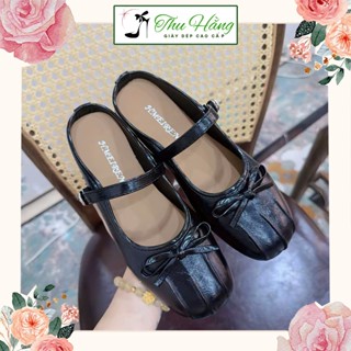   HÀNG CÓ SẴN  Hài Bệt Nữ Mũi Vuông Giày Sục Trượt Đế Thấp Chiều Cao Gót Chân 3cm 