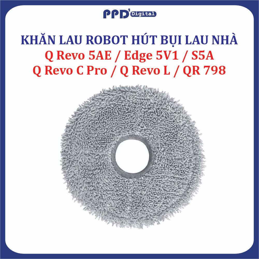 Khăn lau, Giẻ lau Robot hút bụi lau nhà Mi Roborock Q Revo 5AE / Edge 5V1/ S5A, QR 798, Q Revo C Pro