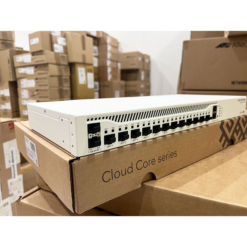 Router MikroTik CCR2004-1G-12S+2XS Chính Hãng – Router Doanh Nghiệp 25G Hiệu Năng Cao, 12x10G, 2x25G