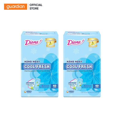 Combo 2 Băng Vệ Sinh Hàng Ngày Sensi Cool Fresh Diana 40 Miếng