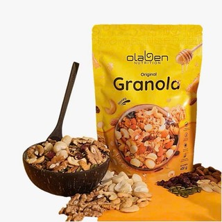 ✅  CHÍNH HÃNG Olaben Nutrition Hạt Granola Ngũ cốc giảm cân nướng Mật ong Vanila 
