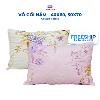   GIẢM GIÁ SỐC  Vỏ gối nằm Cotton Vanila Size 40x60 50x70 100% Cotton Vanila - THANH THUY 