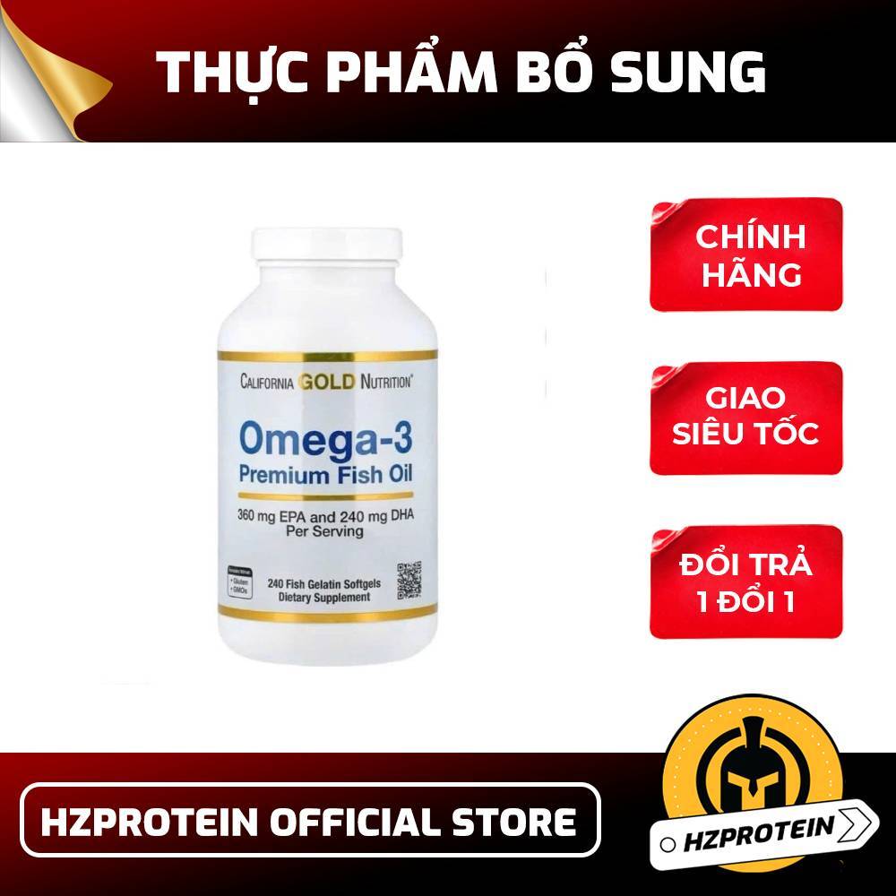 CALIFORNIA GOLD NUTRITION OMEGA 3 – DẦU CÁ CAO CẤP TỐT CHO TIM MẠCH VÀ NÃO BỘ