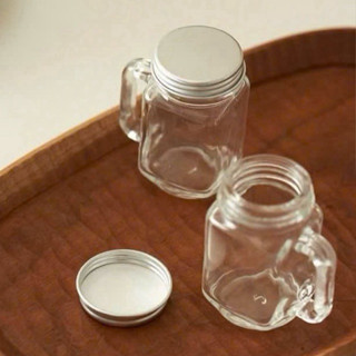   40ml  SET 10 LY THUỶ TINH CÓ NẮP CÓ QUAI MINI ~ GINGERSHOT 