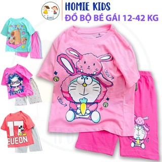  Bộ đồ mặc nhà cho bé gái 12-42 kg set quần áo trẻ em chất vải cotton in hình pony melody công chúa kuromi đẹp Homie Kids 