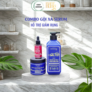  Dầu Gội xả Serum Thảo dược Nam Nung NAMNUNG Xanh Dương ngăn ngừa gàu rụng giúp tóc chắc khỏe suôn mượt 