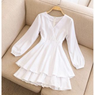 Jumpsuit cổ tim tay dài mặc đi làm đi chơi đều xinh (kèm hình thật)