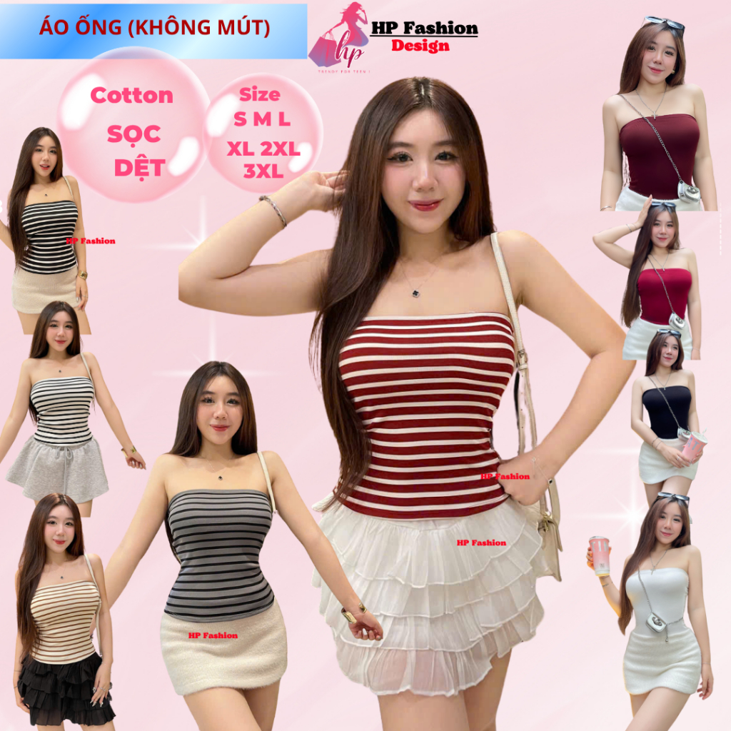 [SỌC Ở CUỐI ] Áo ống quây phom dài ôm body không mút HP41 | BigBuy360 - bigbuy360.vn