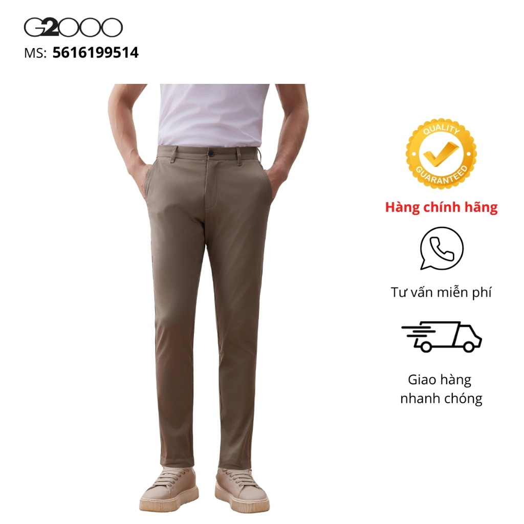 Quần Kaki Nam G2000 (5616199514) Màu Kem