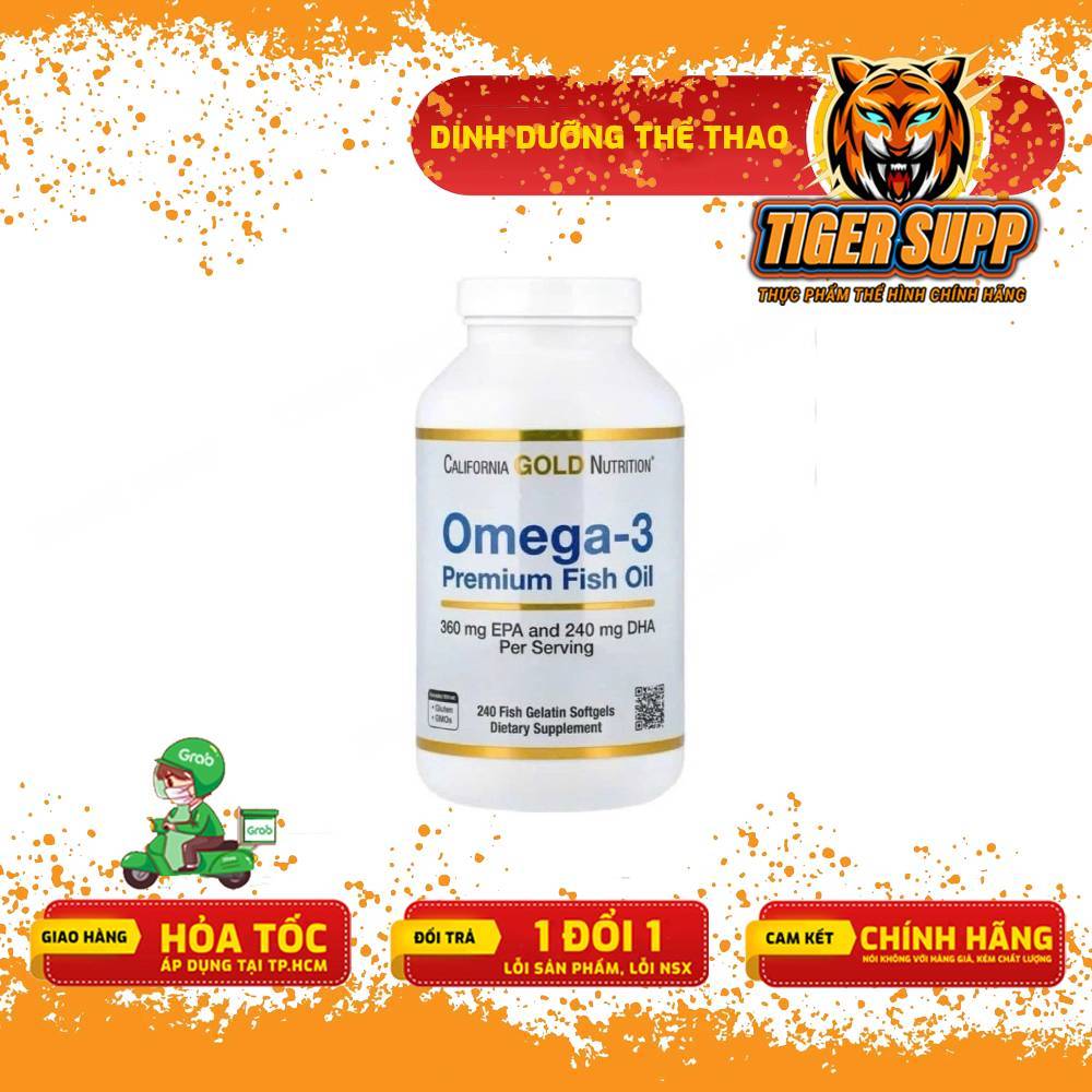 Dầu Cá Omega 3 California Gold Nutrition – Giúp Tăng Cường Sức Khỏe Não Bộ