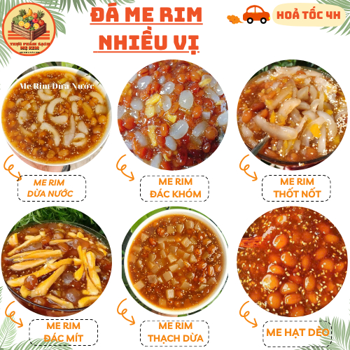 [HỎA TỐC] Me Rim Nhiều Vị Chua Ngọt , Ăn Vặt Topping Hủ 500gr Tặng Kèm Đậu Phộng - Mẹ Kem !