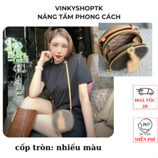  Túi xách đeo chéo nữ dáng cốp tròn thời trang đủ màu đủ size fullbox 