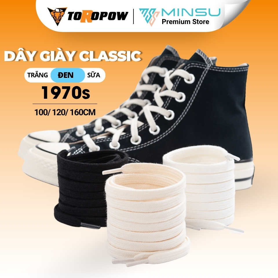 Dây Giày Classic 1970s Cổ Cao và Thấp Chính Hãng MINSU M1409 Chuyên dùng Cho Giày Thể Thao