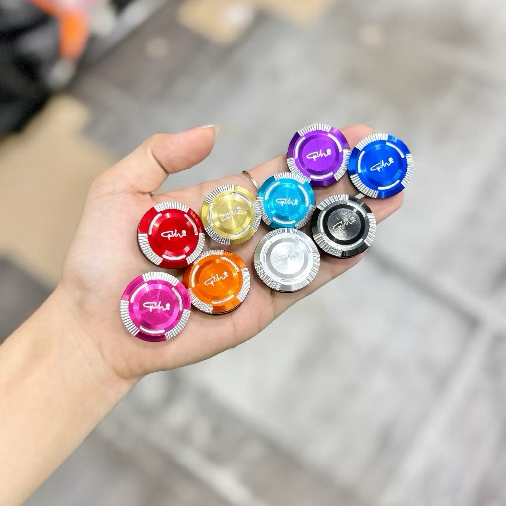 Nút chụp gương Gh Racing Stylo / Giorno / Scoopy / Lead 2025 CNC