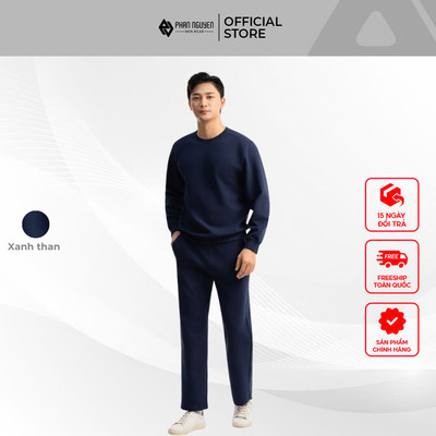 Bộ nỉ nam Phan Nguyễn, chất liệu cotton cao cấp, mềm mại, giữ ấm tốt, form regular fit BNP.016