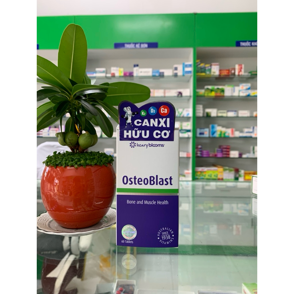 Canxi Hữu Cơ OsteoBlast Henry Blooms Chai 60 viên