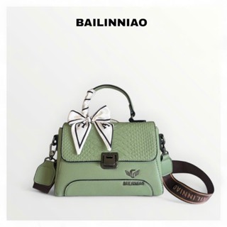  Túi xách nữ cầm tay đeo chéo Bailinniao B Xanh size 23 