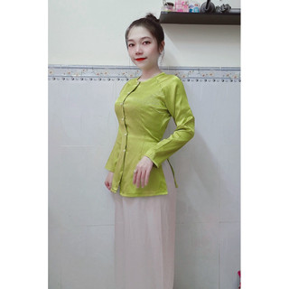 ÁO BÀ BA GẤM HOA ĐÁ ( áo lẻ không kèm quần ) SIZE 40-70kg