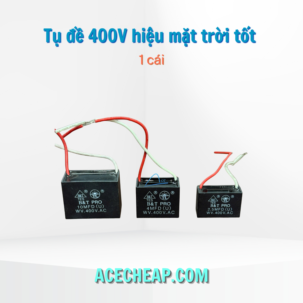 Tụ đề 400V hiệu mặt trời tốt (1 cái)