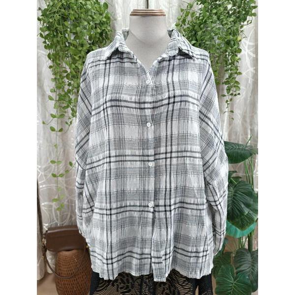 LIBÉ WORKSHOP thanh lý - Áo sơ mi kẻ sọc bymo - Size M