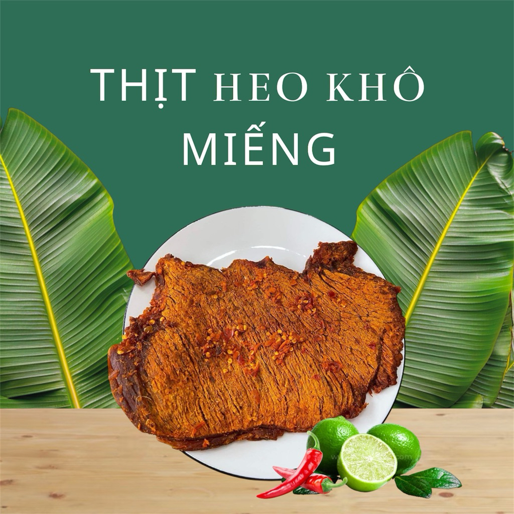 200g THỊT HEO KHÔ MIẾNG THƠM NGON ĐẬM VỊ
