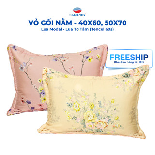  Vỏ Gối Nằm Lụa Modal  Lụa Tơ Tằm  Tencel 60s  - Lụa cao cấp mềm mại thoáng mát - THANH THUY 