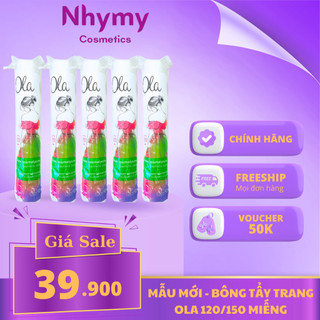 (Mẫu Mới) - Bông Tẩy Trang Ola Cotton Pads 120/120+30 miếng Ba Lan
