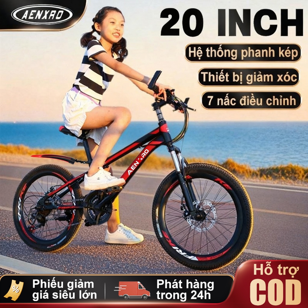 Xe đạp địa hình cho trẻ em  bánh xe 20 inch  khung nhôm  xe đạp quà tặng cho trẻ em  xe đạp đi học