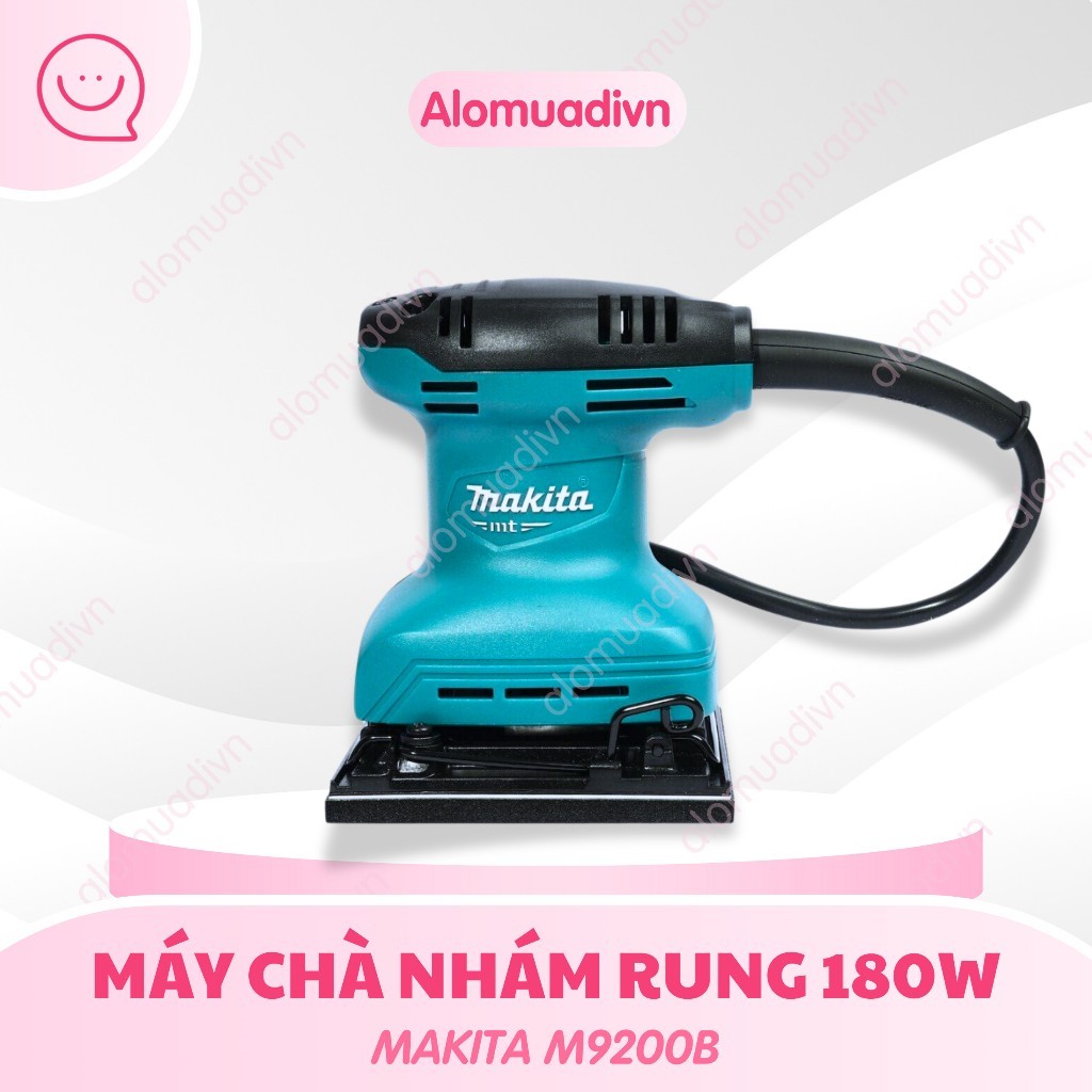 Máy Chà Nhám Rung Makita M9200B - 112x102mm, Công Suất 180W, Tần Số 24000 OPM, Thiết Kế Ergonomic