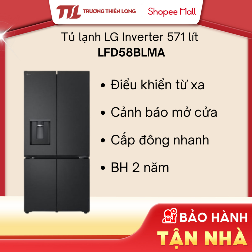 LFD58BLMA - Tủ Lạnh LG French Door 571L LFD58BLMA [FREESHIP HCM]