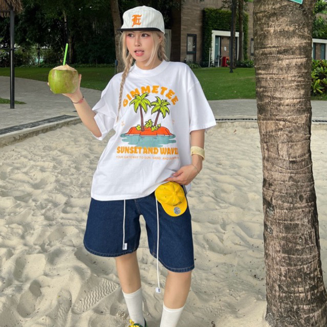 Áo Thun Boxy Ver.2 Gimme - MÙA HÈ - Premium Cotton 250gsm Cotton 2 Chiều