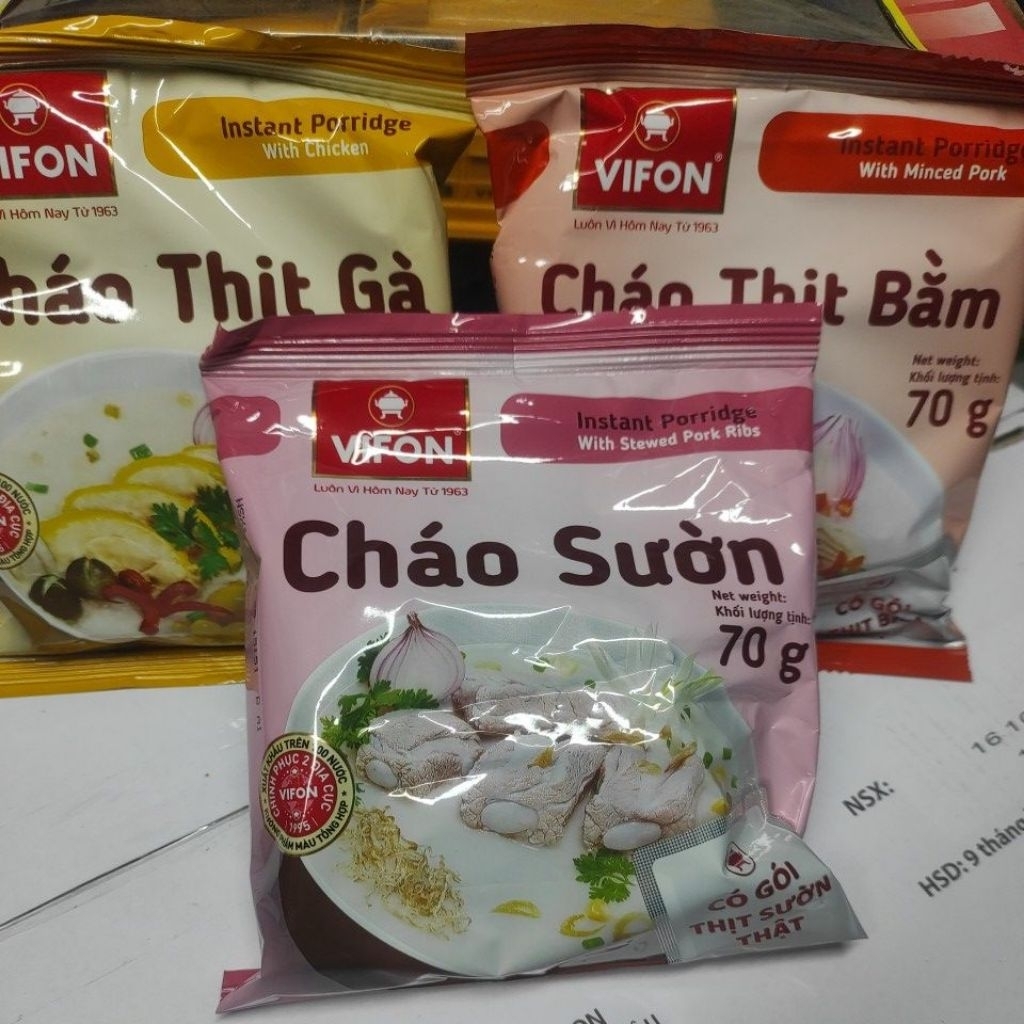 Combo 10 gói cháo Vifon 70g