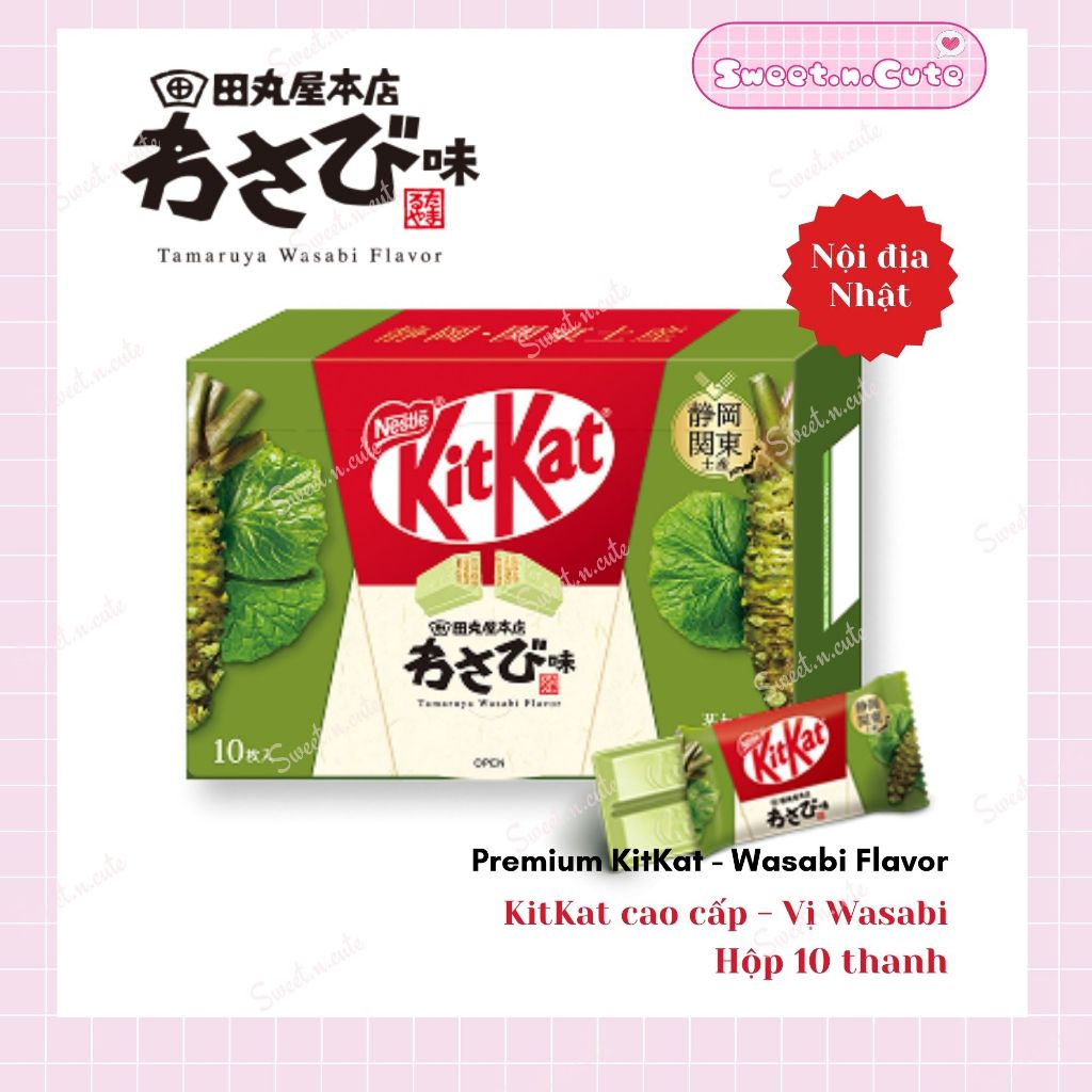 [Hàng sẵn] Premium KitKat Chocolate nội địa Nhật - Kitkat cao cấp vị Wasabi