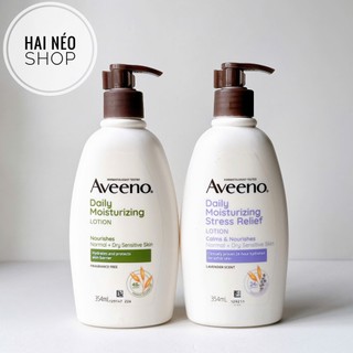   354ml DATE 8 26  Sữa dưỡng thể body lotion giàu ẩm tăng cường hàng rào da trẻ hóa sáng mịn AVEENO Daily Moisturizing 