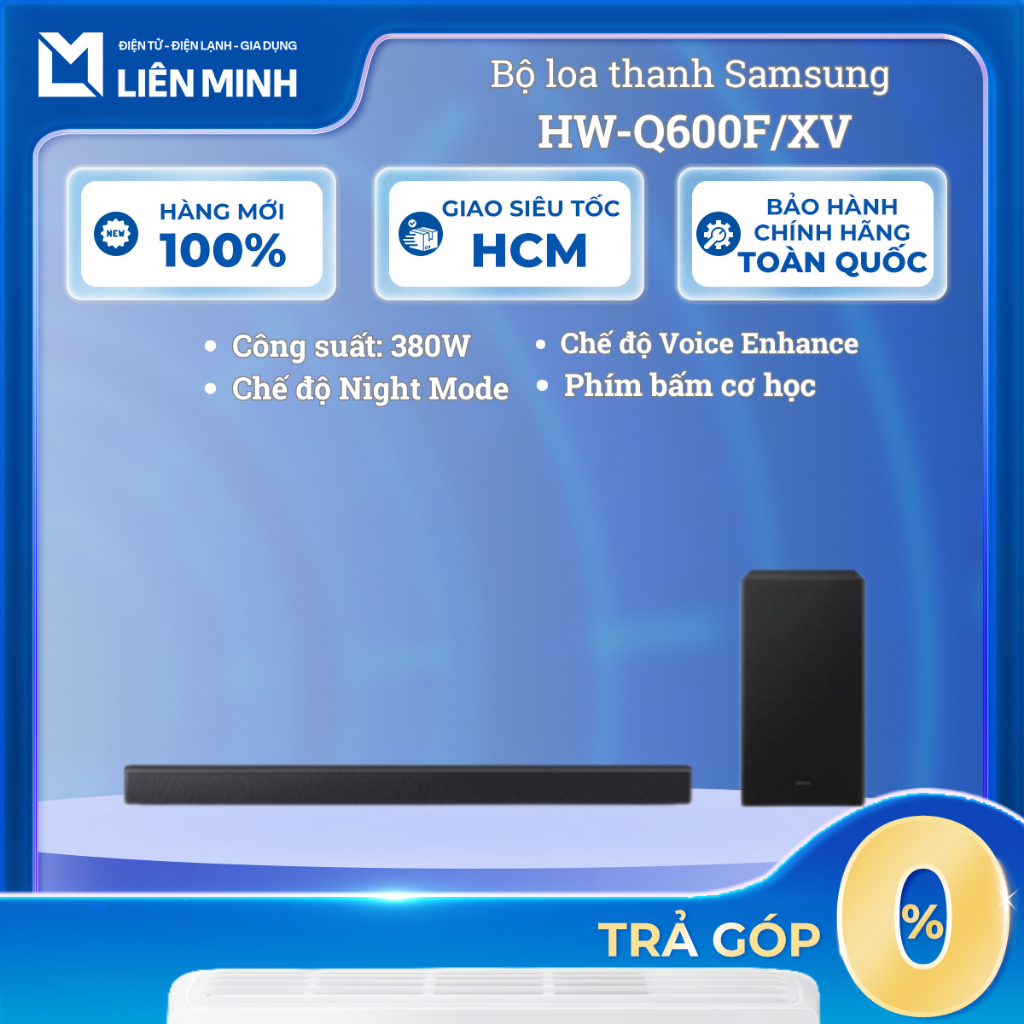 Bộ Loa Thanh Samsung 380W HW-Q600F/XV [SHIP 0Đ HCM]