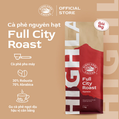 Cà Phê Hạt Full City Roast Highlands Coffee 1kg