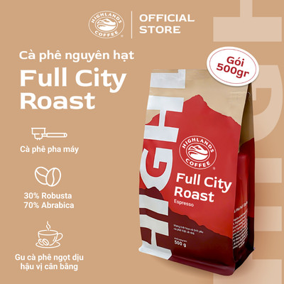 Cà Phê Hạt Full City Roast Highlands Coffee 500g