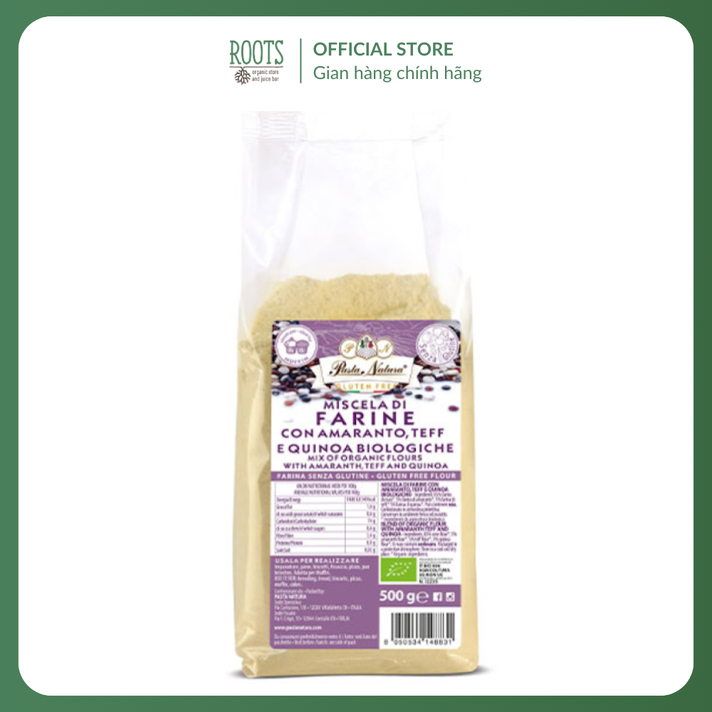 (Ship hỏa tốc) PASTA NATURA - Bột Đa Dụng Hữu Cơ, Mix of Organic Flours with Amaranth, Teff & Quinoa