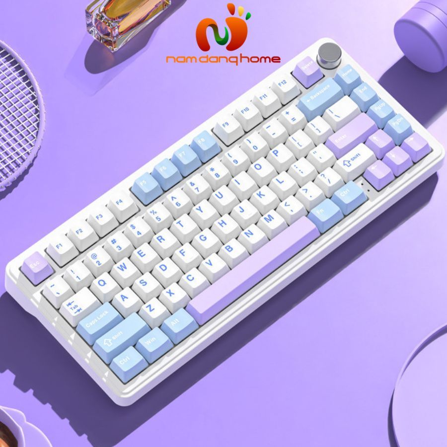 Bàn Phím Cơ Không Dây Attack Shark X85 - Bàn Phím Kết Nối 3 Chế Độ, Đèn Nền RGB Đẹp Mắt