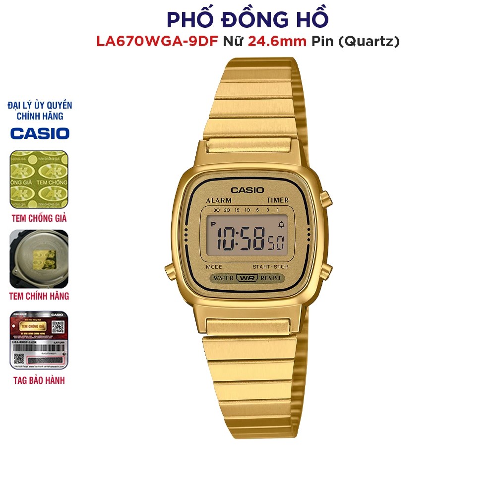 Đồng hồ nữ Casio Anh Khuê LA670WGA-9DF Chính hãng