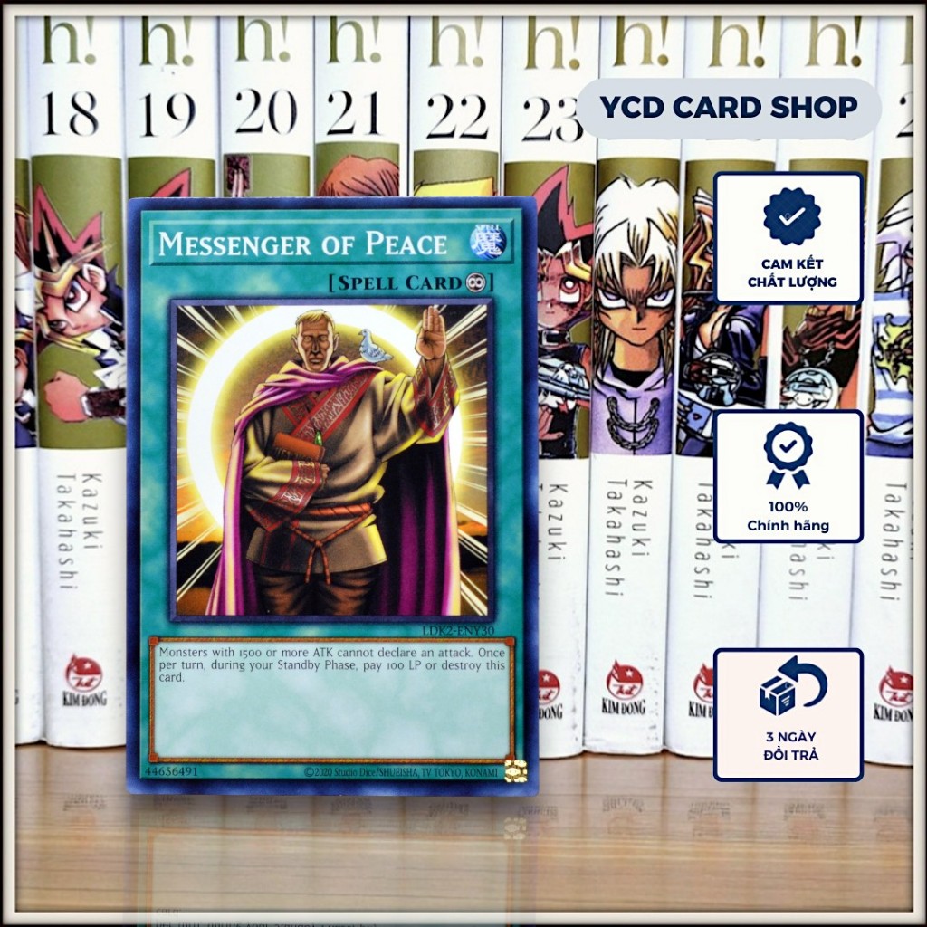 [YCDcardgame] Thẻ bài Yugioh chính hãng  Messenger of Peace (Spell) - Common