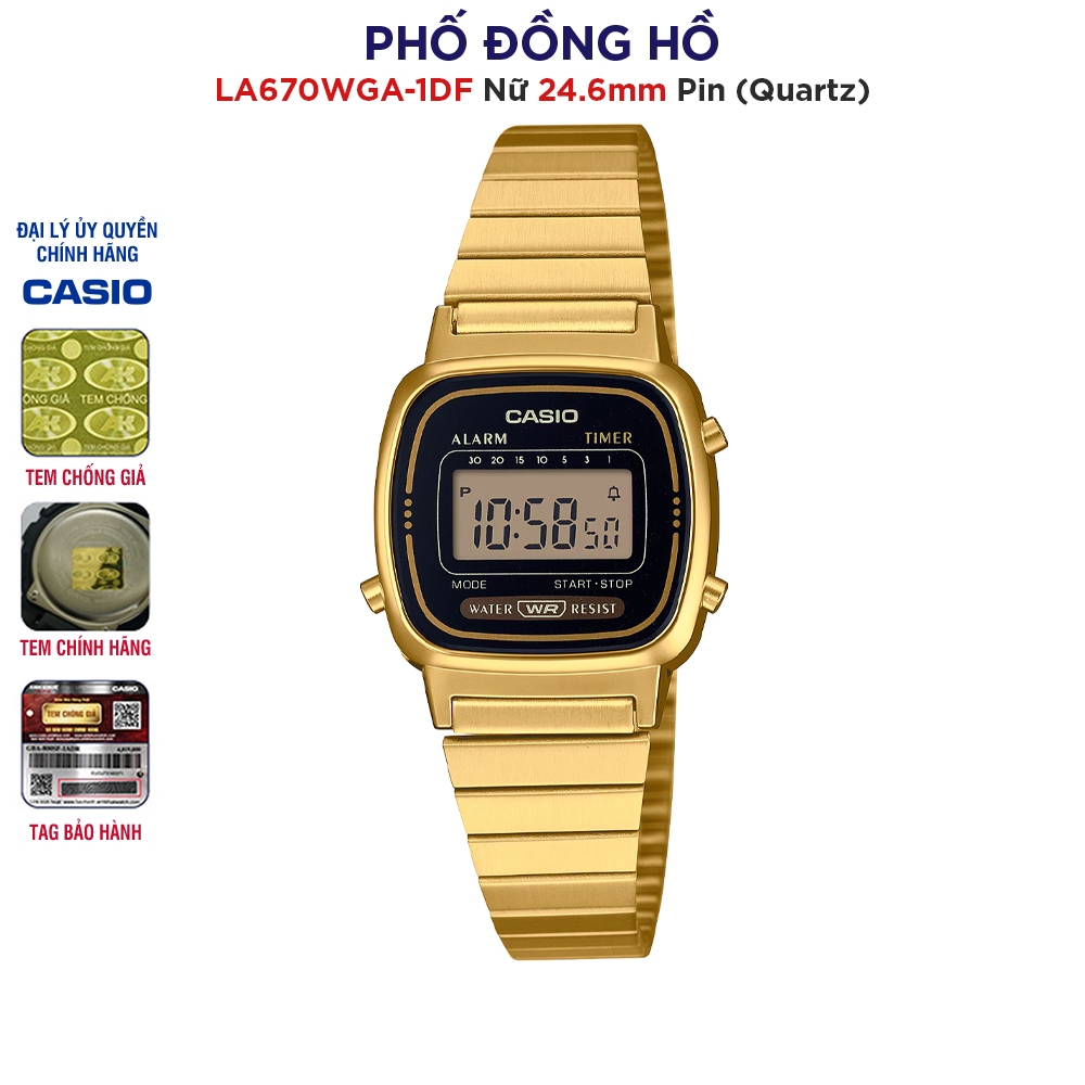 Đồng hồ nữ Casio Anh Khuê LA670WGA-1DF