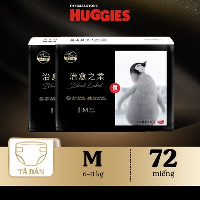 [Hannah Olala] Combo 2 Tã dán/quần Huggies Black Label size M36/L32/XL28/XXL24